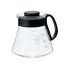 HARIO V60 Range 600ml Made In Server, (2-5 Cups), Black, Heat-resistant Glass, Japan, XVD-60B