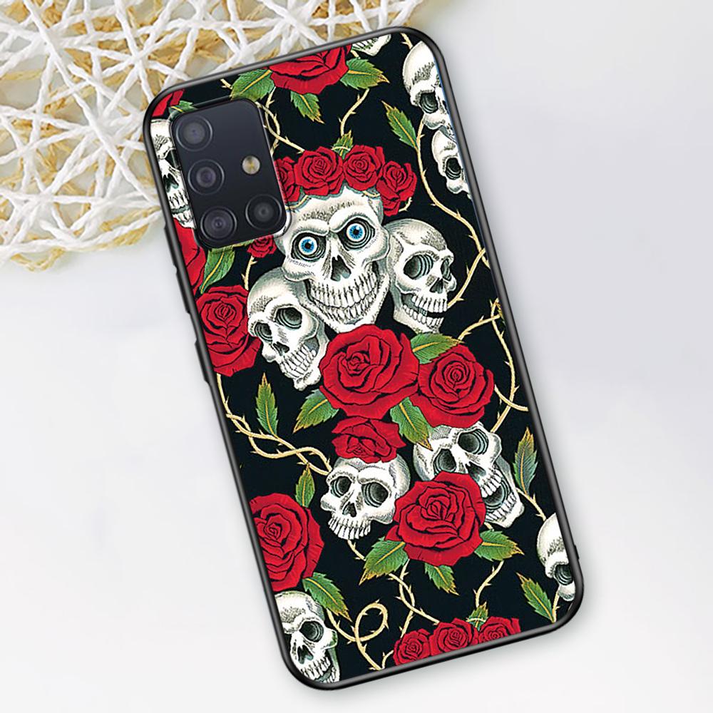 Grim Reaper Skull Skelet Case for Samsung Galaxy A52 A12 A53 A51 A32 A21s A22 A31 A72 A02s A13 5G A11 A41 A03s TPU Phone Cover