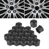 20pcs 21mm Nut Car Wheel Auto Hub Screw   Anti Theft Cover   Black
