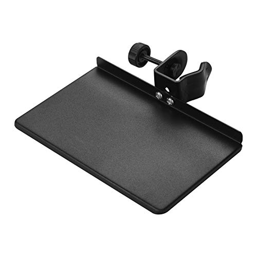 Btuty Clamp-on Tray Microphone Stand, Metal, with Mounting Clamp