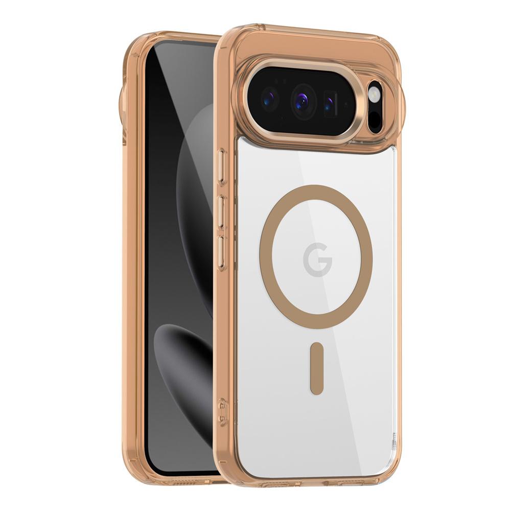 Luxury High Transparent Magnetic For Magsafe Wireless Charging Case For Google Pixel 9A 10 Pro XL Solid Color Bumper Back Cover