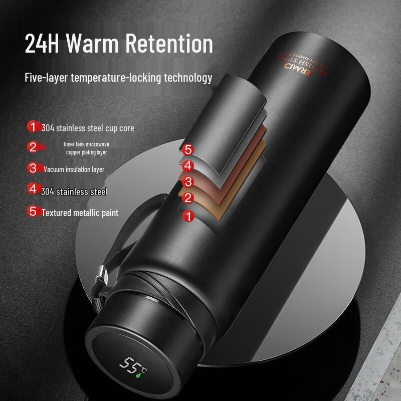 Smart Temperature Display Stainless Steel Thermos