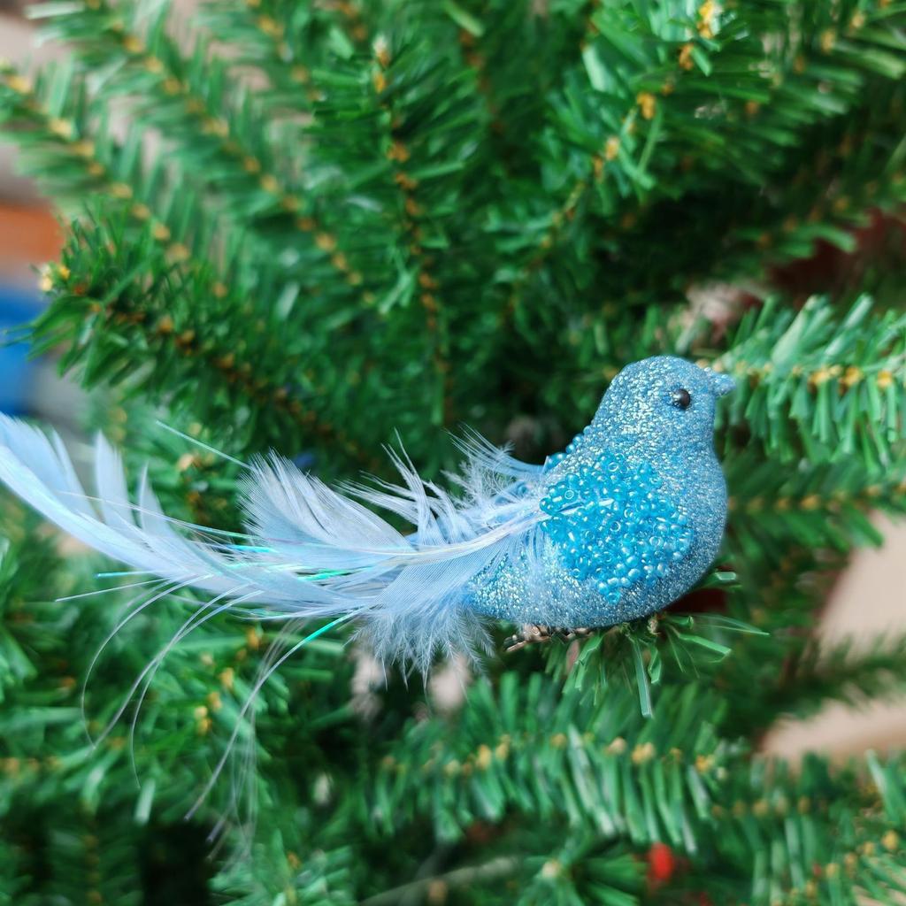 Cute Animal White Bird Christmas Tree Pendant Home Decoration Christmas Tree Decoration Office Home Garden Decor Friend Gifts