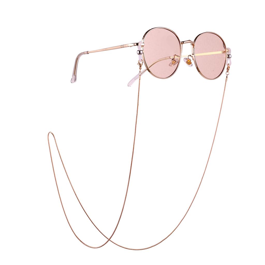 

Simple Snake Bone Glasses Chain Hanging Neck Anti-falling Sunglasses Eyeglass Cord Necklace Gold #1