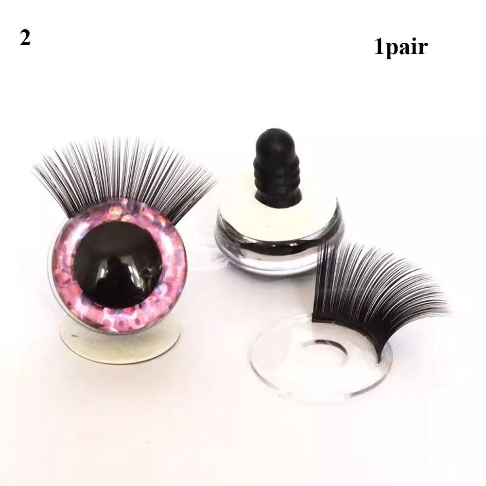 

Doll Accessories Plastic Safety Eyes 12mm Eyes Crafts Eyes with Eyelash Doll Accessories 2