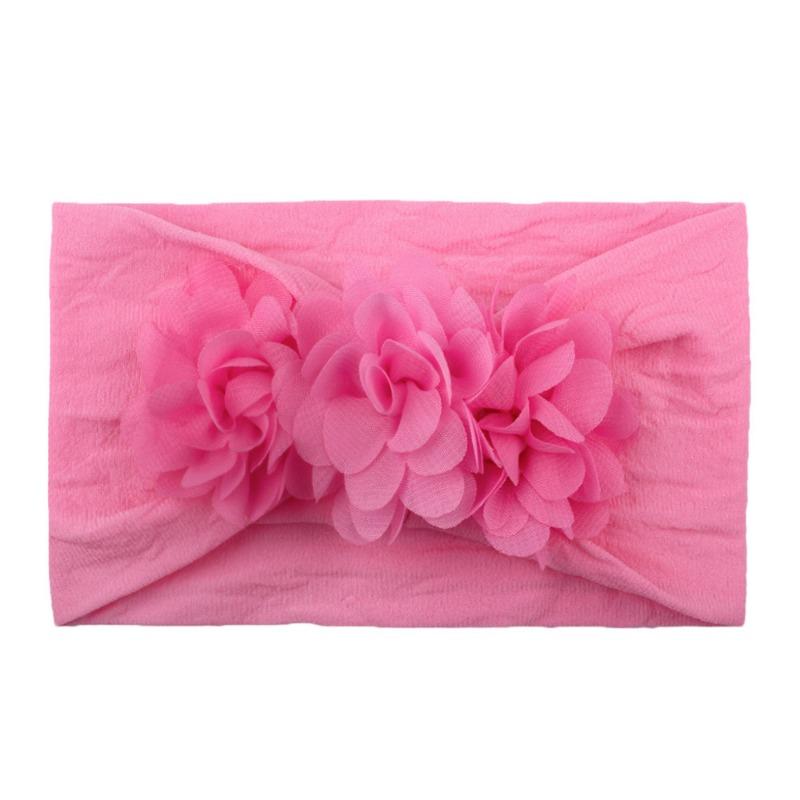 

Детские нейлоновые аксессуары для волос для младенцев и малышей не травмируют кожу три маленьких цветка повязка на голову детская повязка для волос повязка для волос торчащие волосы