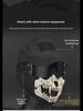 Fang Skull Mask with Ear Protection for Halloween and Outdoor Cycling