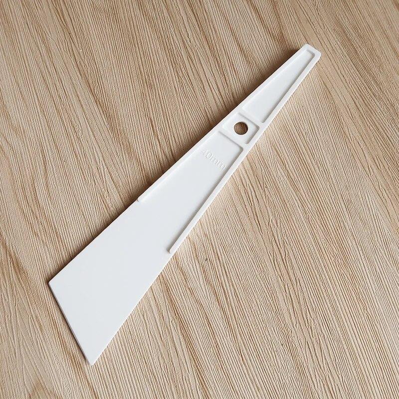 White Plastic Gumming Board Smear Glue Scraper Handmade Carving Stitching Sewing Leather Craft Tools