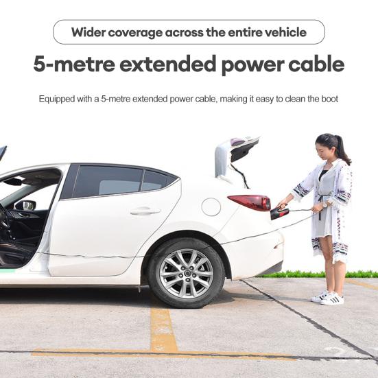 Handheld Car Vacuum Cleaner, Portable Vacuum Cleaner and Air Duster, 120W High Power Vacuum with LED Light for Home Office Car Pet