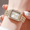 Elegant Ladies Quartz Watch With Diamond Accents For Casual Wear