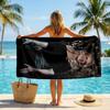 ABBA Fashion Beach Towel Portable Soft Quick Dry Towel For Swimming Camping Holiday Use