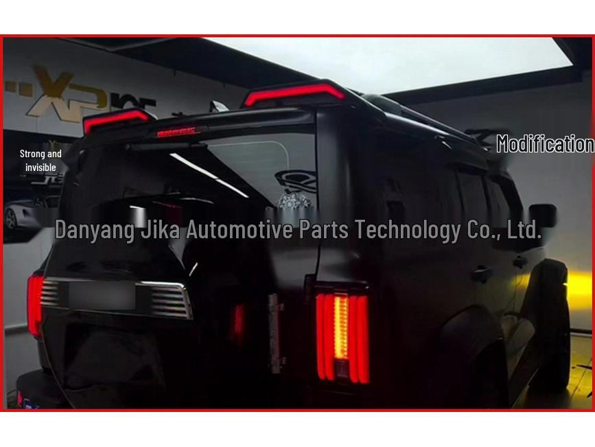 Střešní spoiler Wrangler JK/JL: Specifikace pro USA/Evropu, Upravený design se světly