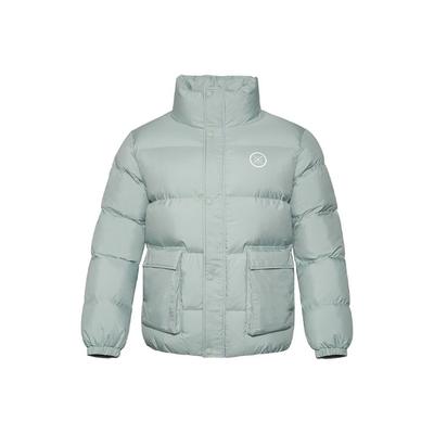 Li Ning Lässige Warme Baumwolljacke Herrenjacken Wassergrau-Grün AJMR029-5