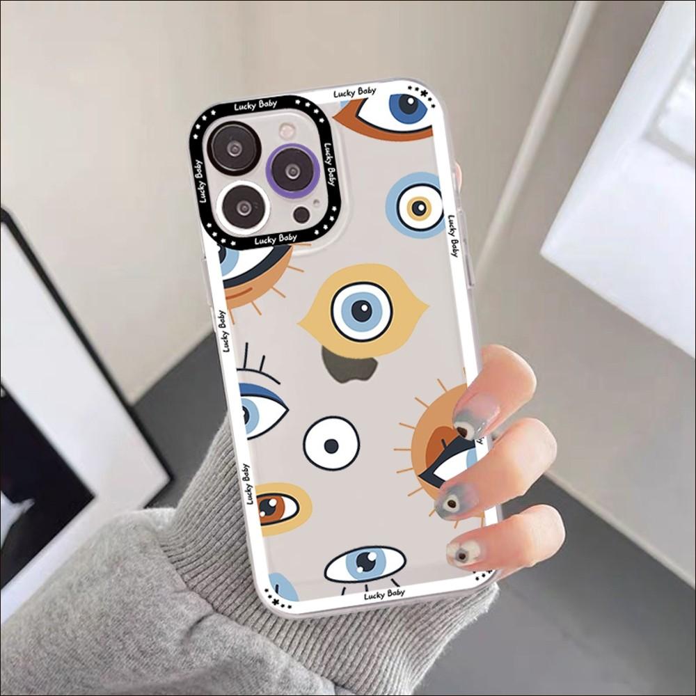 Funny Turkish Lucky Blue Evil Eye Phone Case For iPhone 11 12 13 mini pro XS MAX 8 7 6 6S Plus X 5S SE 2020 XR clear case