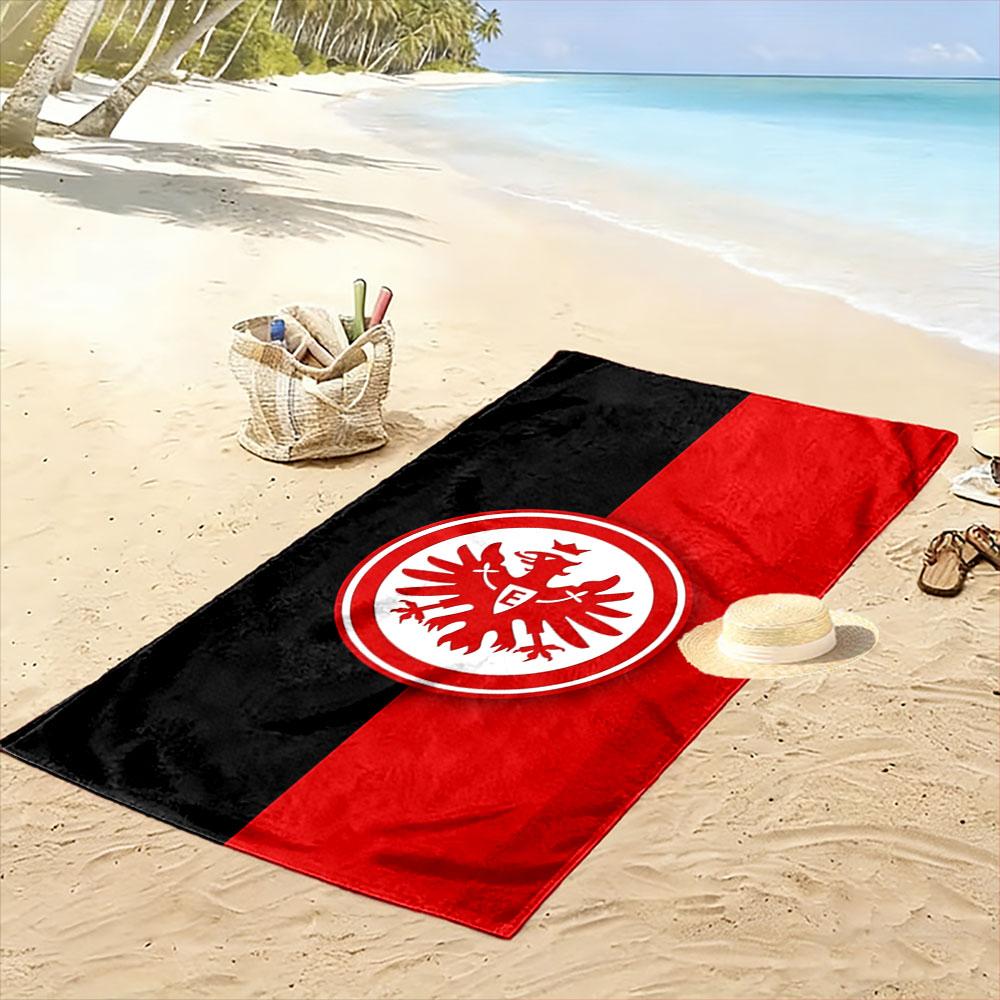 Kühles Adler-Emblem-Print Strandtuch, schnell trocknend, geeignet für Reisen, Outdoor-Sport, Joggen, den Strand und Schwimmen, Geschenk