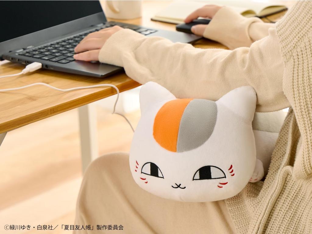 CCP Book of Friends Nyanko Sensei Plush Cute Warm Heat Perfect for Living CharaNix (Ccp) Natsume's Toy, Pack, Insulated, Soothing, Desk, Room,