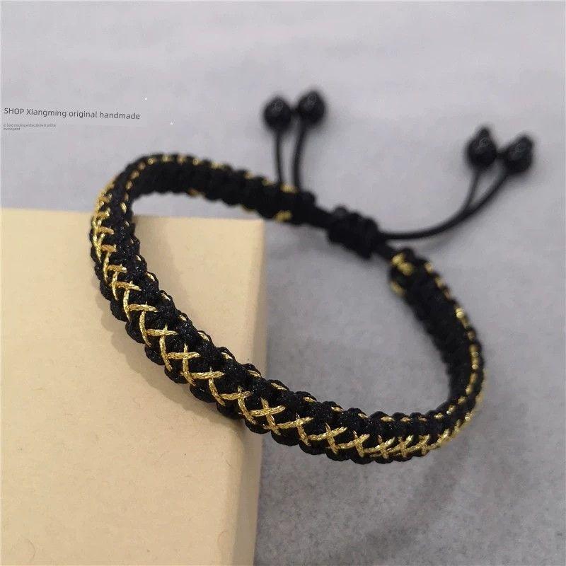 

Плетение своими руками для парня, пары, синие волосы, плечевой ремень [Own] 2 Pull End Black Material Packages