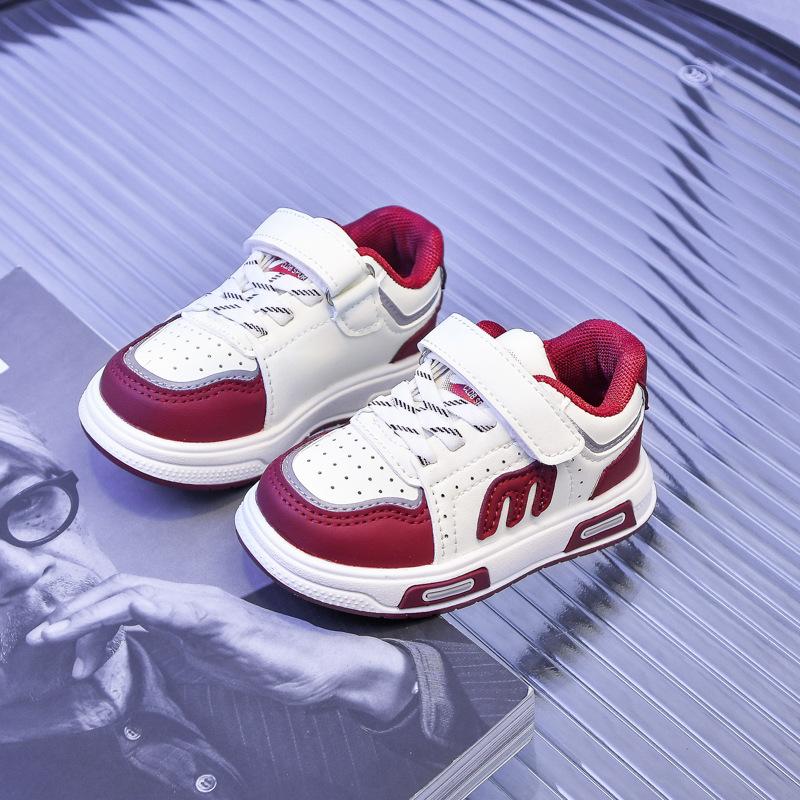 

Fashion Girls Shoes Soft Soled Child Casual Shoe Simple Girls Sports Shoes Anti Slip Boys Shoe Comfor Kids Shoes 22insole13.5cm красный