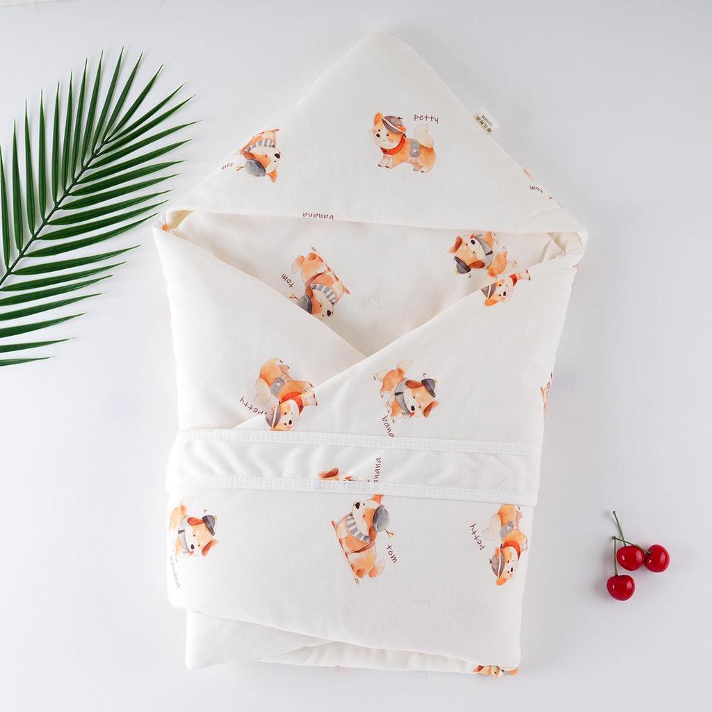 Neugeborenen-Swaddle-Decke aus reiner Baumwolle für Babys - Ideal für Frühling, Sommer und Herbst