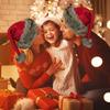 Traditional Red Santa Hats For Adult Holiday Costume Accessory Plush Christmas Hats for Festival Celebration Gathering