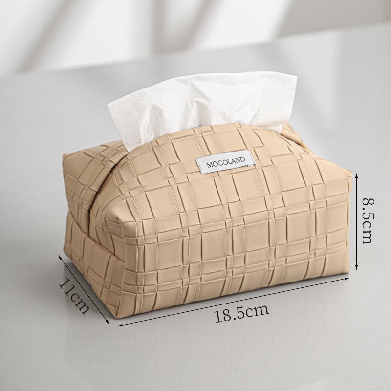 

High-end and Exquisite Three-dimensional Texture Leather Tissue Box Home Use, High-end Paper Box Living Room Dining Table Car