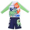 3-Piece Boys' Dinosaur Swim Set: Long Sleeve, Pants, and Shorts - Bright Colors, Sun Protection, Durable