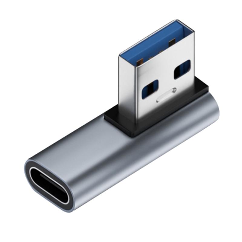 Konvertor USB C samice na USB 3.0 samec 10 Gbps USB C na USB 3.0 úhlový 90 stupňů pro prodlužovací konektor USB C