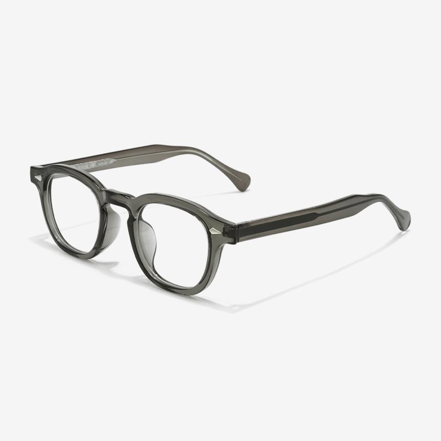 Seutailwokeu Style2 Dg_Dark Gray Transparent Stylework Eyeglass Frames