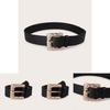 Art Nouveau Belt With Oversized Buckle And Textured Pattern For Fashion Enthusiasts