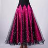 Women's Modern Full-Skirted Waltz Ballroom Practice Dress Social Dance Skirt Beautiful Elegant Long Dress