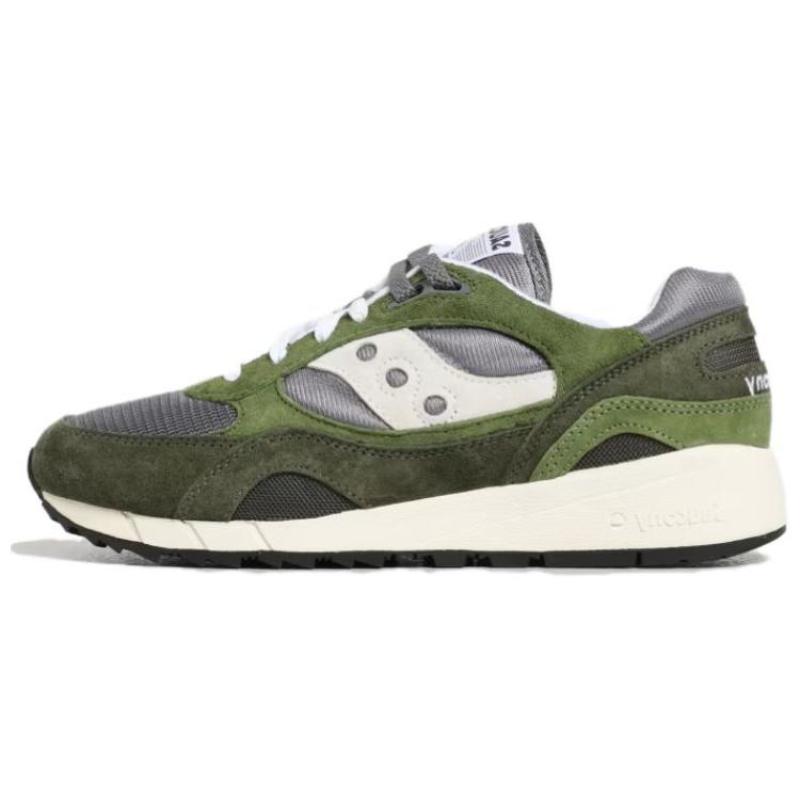 

Saucony Shadow 6000 Slip Resistant Abrasion Resistant Low top Running Shoes Men s Green White Saucony S70441-58 43