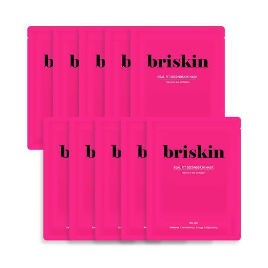 Briskin Real Fit Second Skin Mask 10P (4 types)