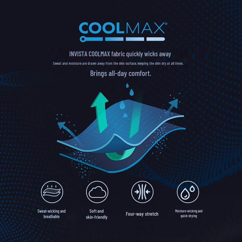 TOLU-ZHE COOLMAX Men's Quick-Dry Cooling T-shirt