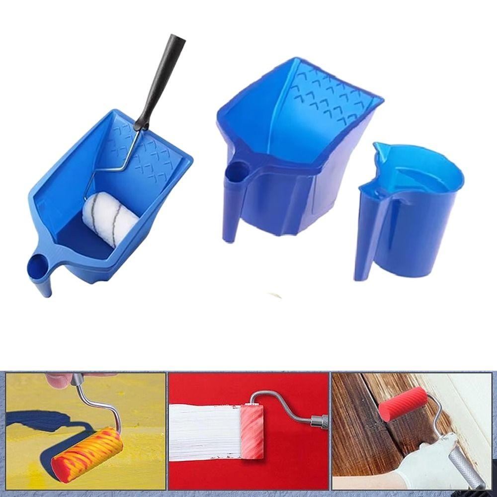 Latex Paint Container Paint Cup Paint Bucket Roller Brush Holding New Material Paint Tool