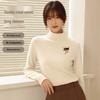 Baleno Women's Fleece-Lined Mock Neck Knit Top