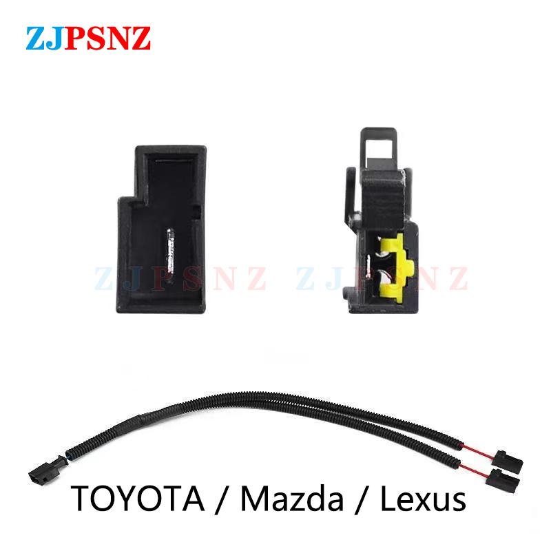Car Auto Horn Adapter Pigtail Socket Female Male Plug Horn Wiring Harness Female Male Plug Snail Horn Speaker Socket Conversion Toyota Adapter