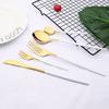 30pcs Gold Dinnerware Set Stainless Steel Dinner Knife Fork Coffee Spoon Teaspoon Flatware Dishwasher Safe Kitchen Tableware Set