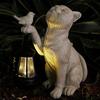 Solar-Tierlampe Solar-Kätzchenlampe Harz-Mini-Statue Katze Außenlaterne Gartendekoration Licht für Hof Balkon Weg