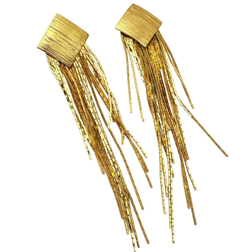 2026 High-End Licht Luxe Kwastje Stud Oorbellen voor Vrouwen - Veelzijdig Bruids Bruiloft Accessoire