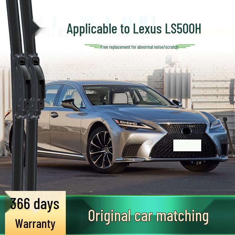 Lexus LS500h Frameless Silent Wiper Blade: Original, Multi-Function, Rubber Strip.