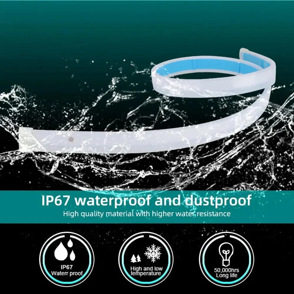 2pcs 12V RGB Car Led Strip Lights Flowing Turn Signal Lamp App Control Flexible Decorative Strip Waterproof DRL Day Running Lamp