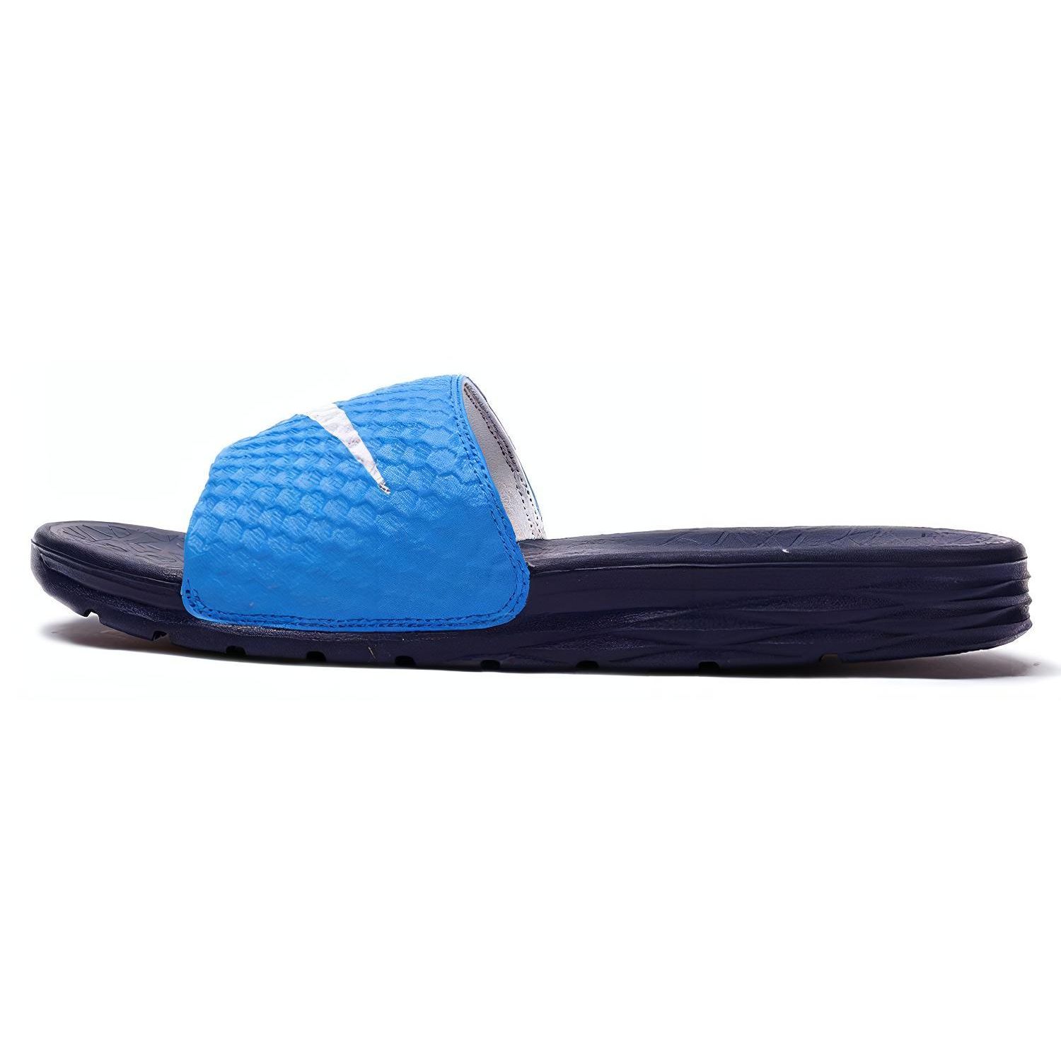 

Мужские сандалии Nike Benassi Solarsoft Photo Blue бело-бинарно-синие 705474-402