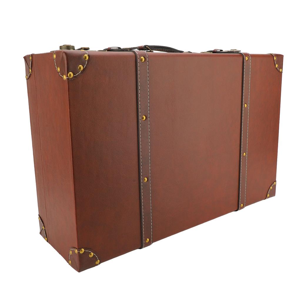 Retro Suitcase Large Capacity Mini Delicate Vintage Storage Box for Home Travel Go Out