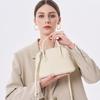 Crocodile Pattern Shell Bag First Layer Cowhide Handbag Large Capacity Commuter Leather Women's Bag Shoulder Messenger Bowling Bag
