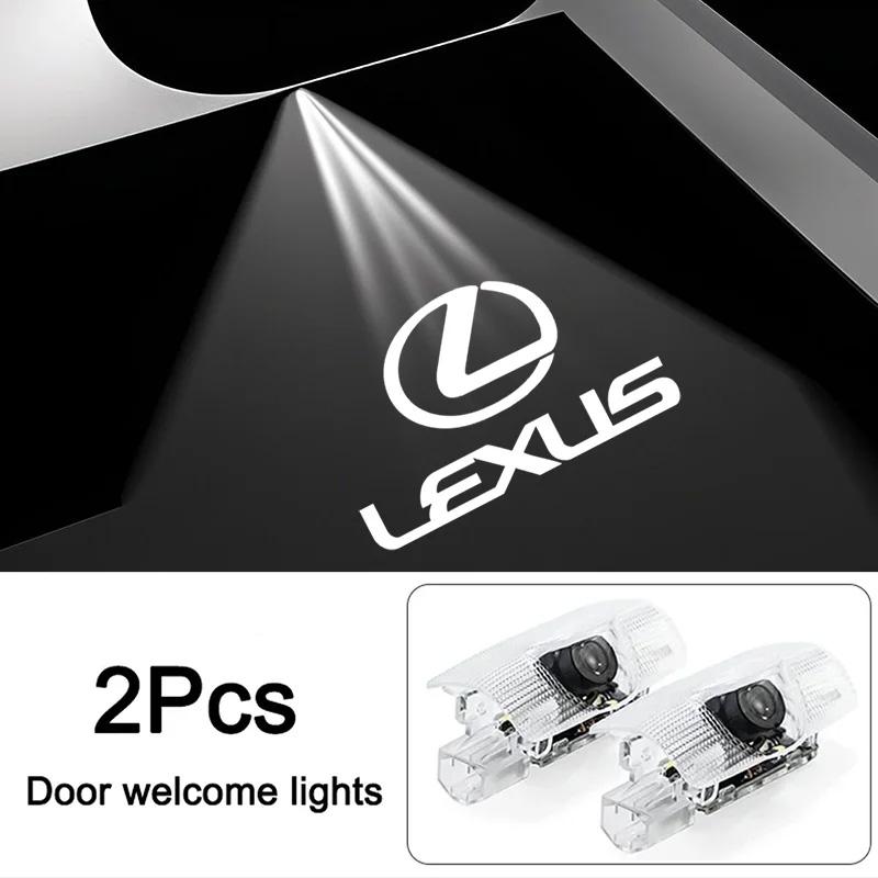 HD Car Door Lamp Projector Car Badge Welcome Light For Lexus F SPORT RX330 IS250 Ct200h ES300h RX350 IS300h RX450h NX300h RX400h