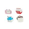 Cartoon Drip Oil Metal Brooch - Milk Carton & Coffee Cup Design for Clothing, Shoes, Bags