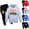 Enfants Garçons ROBLOX Sweat à capuche Sweat-shirt Hauts Ensemble Pantalon Manches Longues Survêtement Tenues de Sport Tenues d'Intérieur