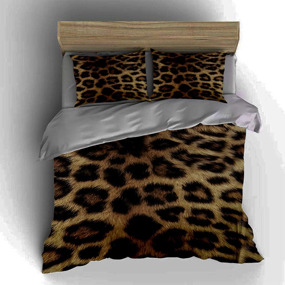 Leopard Print Pattern. Bedding Duvet Cover Sets Duvet Covers Pillowcases Gifts (1 * Duvet Cover 2 * Pillowcases, Without Duvet Insert)