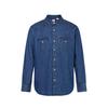 Men's Classic Loose-Fit Washed Denim Shirt Jacket