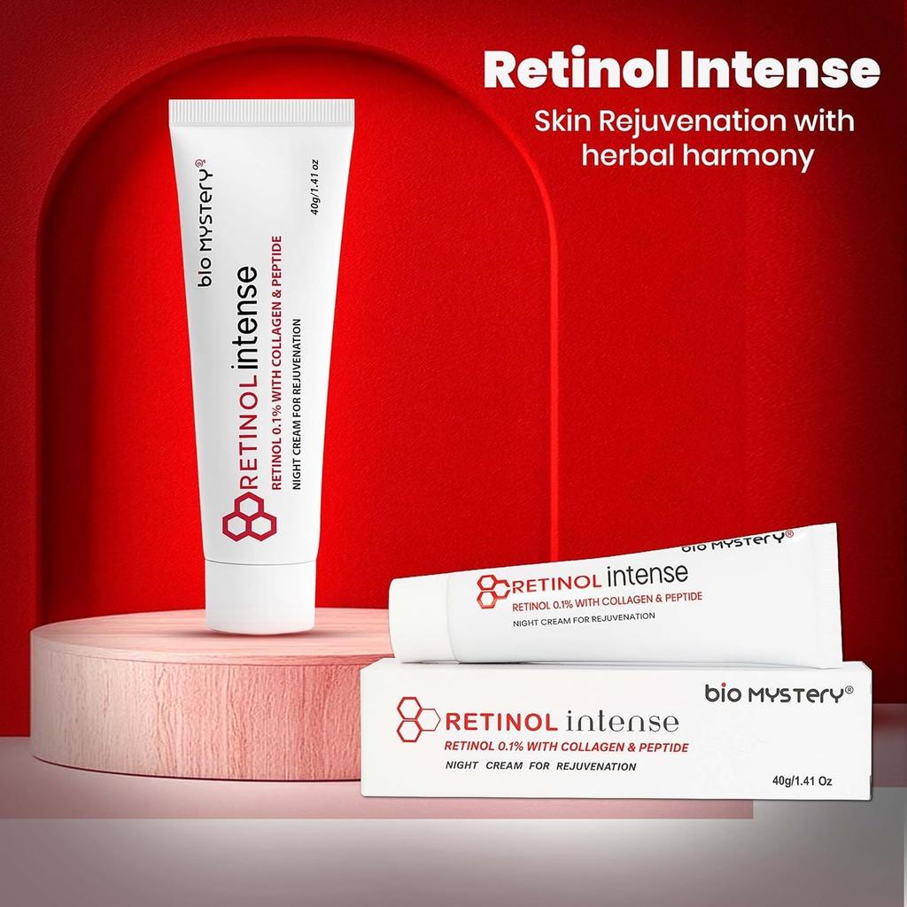 Bio Mystery Retinol 0.1 Intensivcreme Mit Kollagen & Peptid (40 Gramm / 1,41 Unzen)